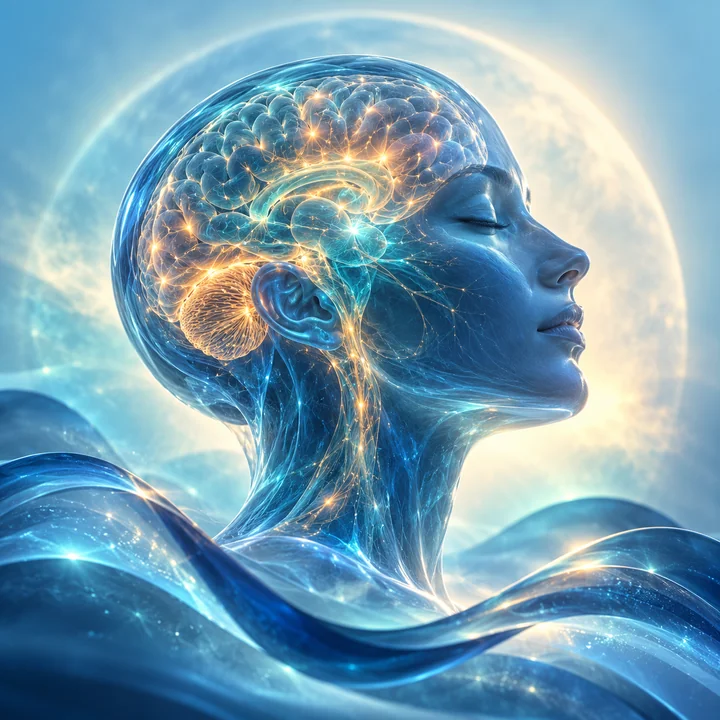 Visualización artística del cerebro y el descanso